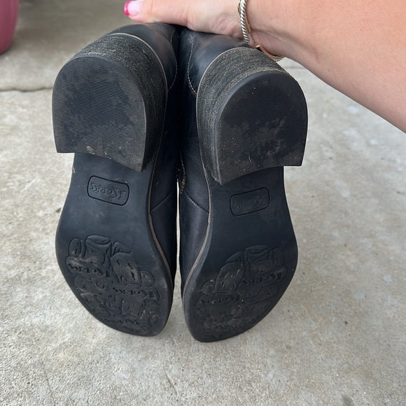 Korks Black Leather Booties size 9 women’s - Picture 5 of 6